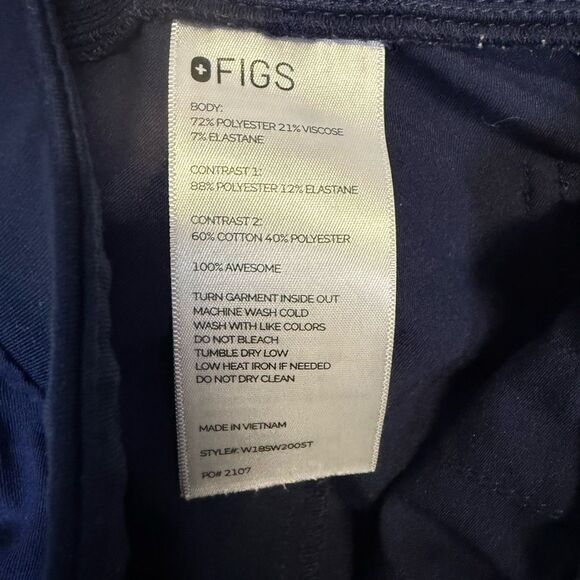 Figs Men's Size W 32 L 31 Blue Ankle Length Jogger Pants Scrubs Pockets - Picture 6 of 8